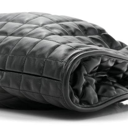 Gucci Calfskin Quilted Large Deco Tote Bag Black 9 of 12