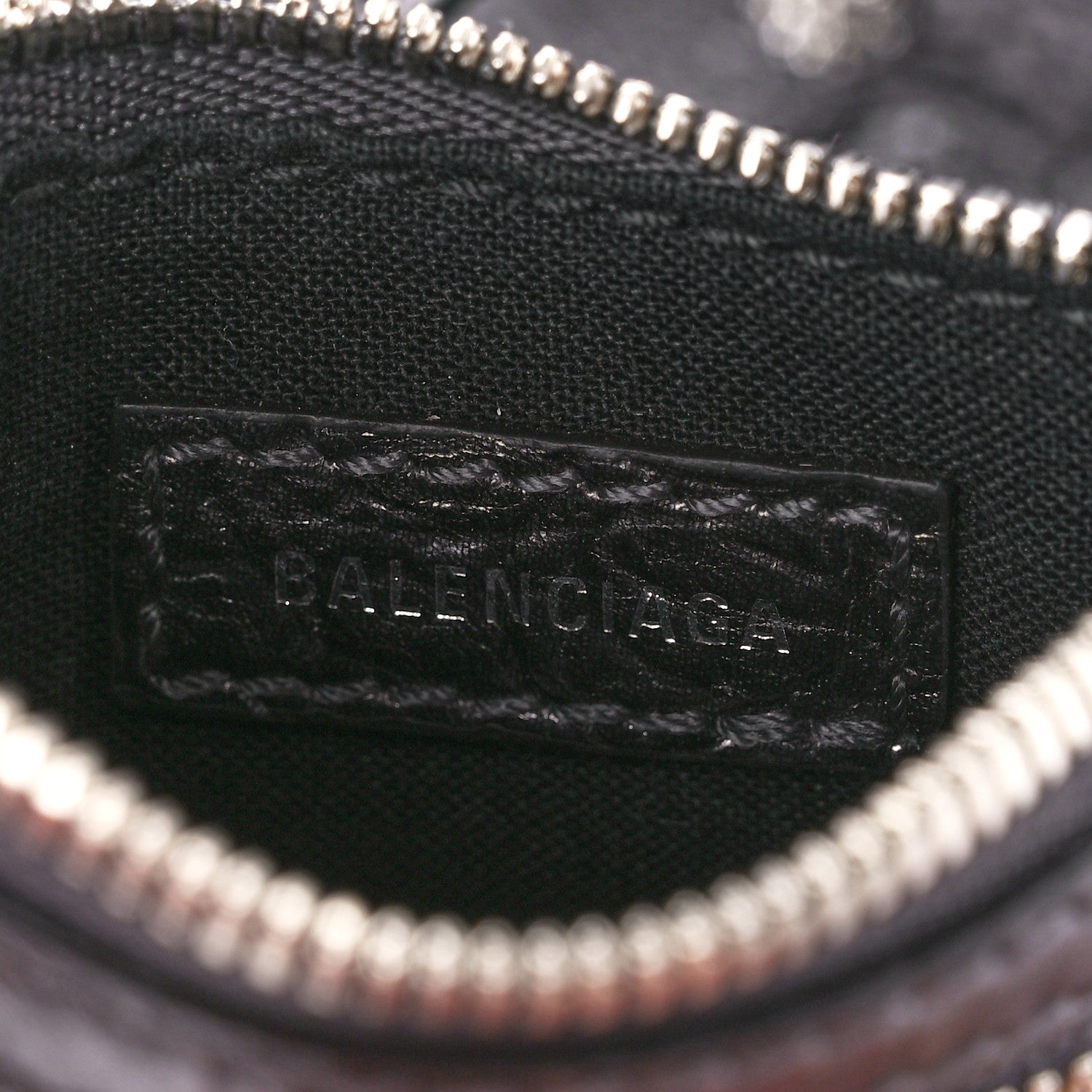 Balenciaga Metallic Calfskin Crocodile Embossed Crystal Small Le Cagole Shoulder Bag Gunmetal 10 of 14