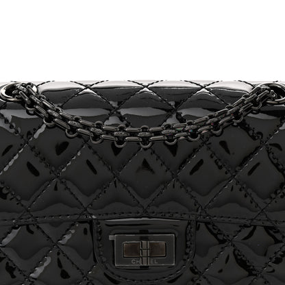 Chanel Patent Calfskin Quilted 2.55 Reissue Mini Flap So Black 8 of 12