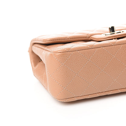 Chanel Caviar Quilted Mini Rectangular Flap Dark Beige 7 of 10