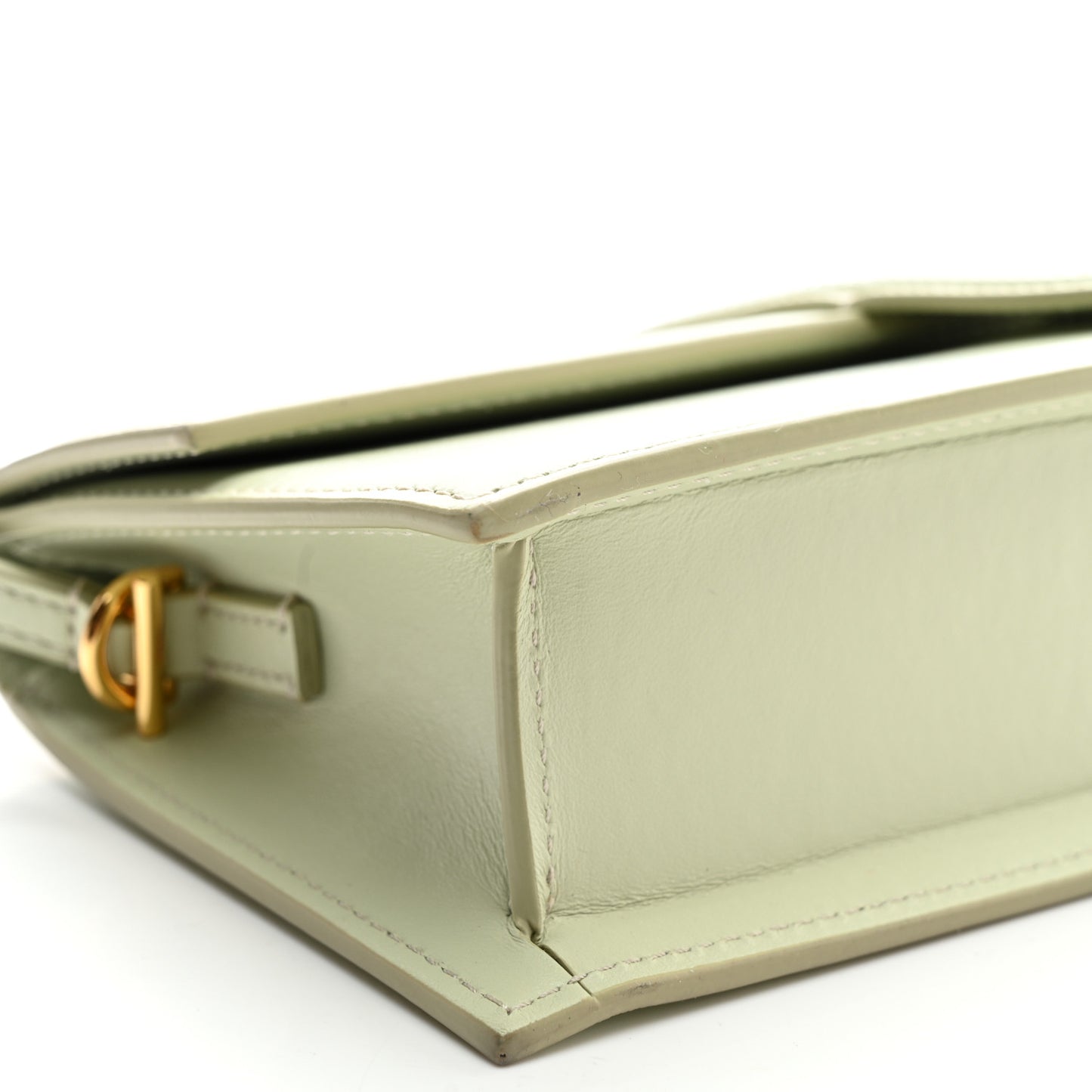 Smooth Calfskin Le Bambino Long Light Green