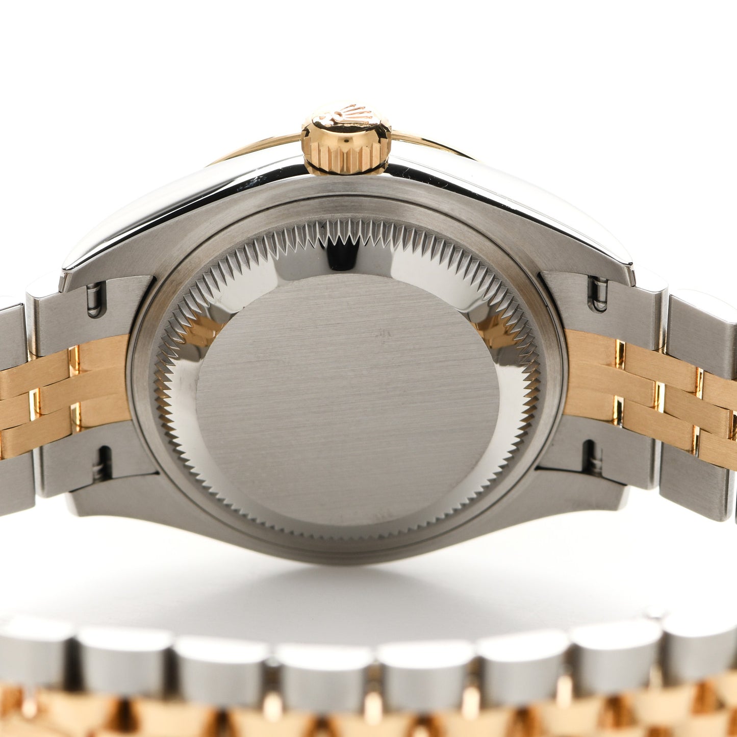 Stainless Steel 18K Yellow Gold Diamond 28mm Oyster Perpetual Datejust Watch Silver 279173