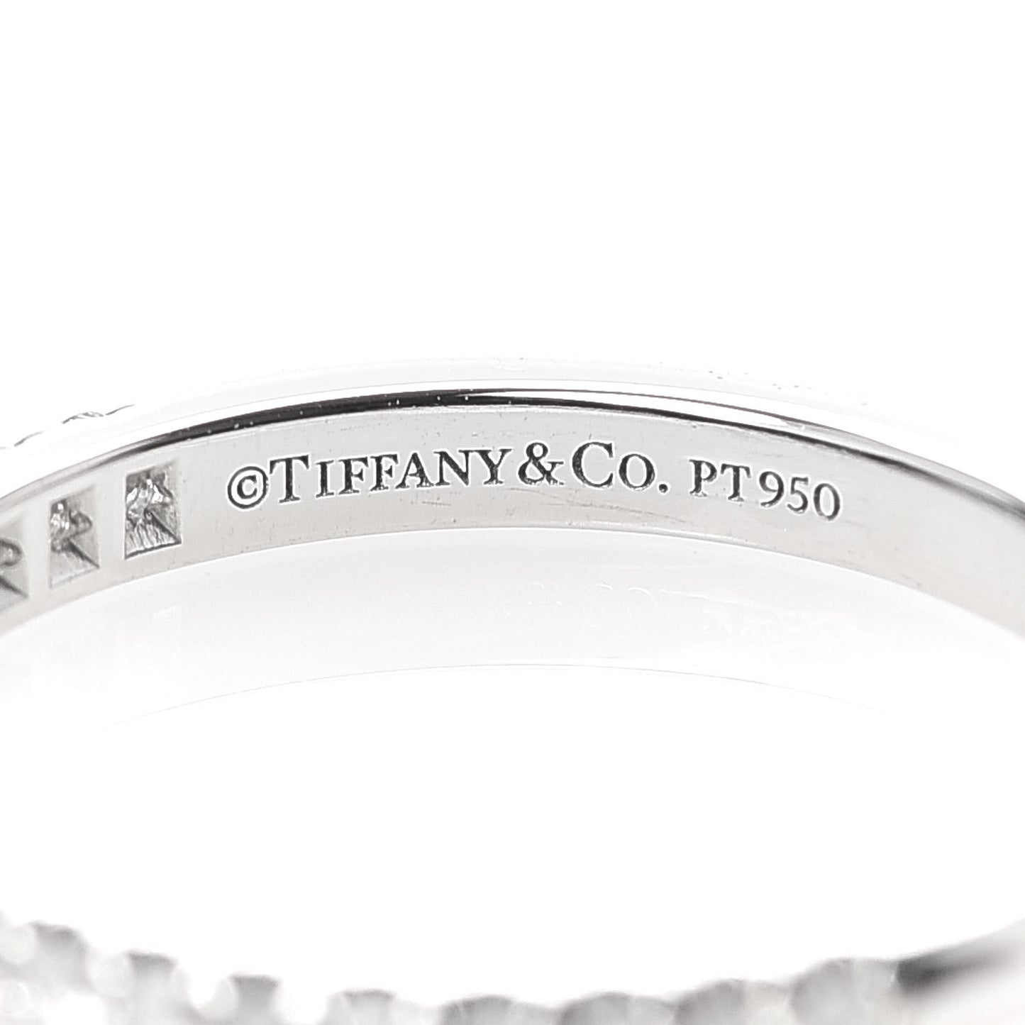 Platinum Diamond .17ctw Soleste Half Eternity Band Ring 49 5
