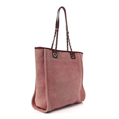 Chanel Canvas Mini Deauville Tote Red 3 of 10