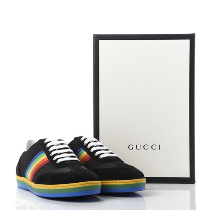 Gucci Suede Rainbow Womens G74 Sneakers 35 Black 10 of 10