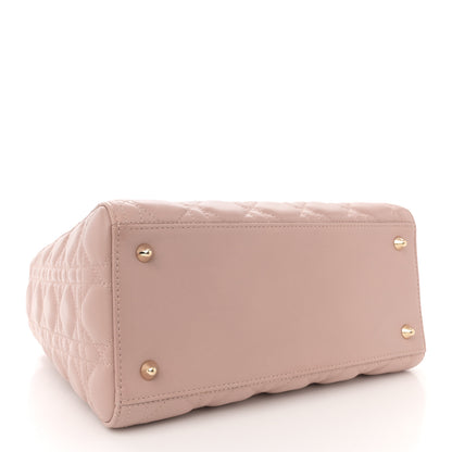 Christian Dior Lambskin Cannage Medium Lady Dior Clay 4 of 11