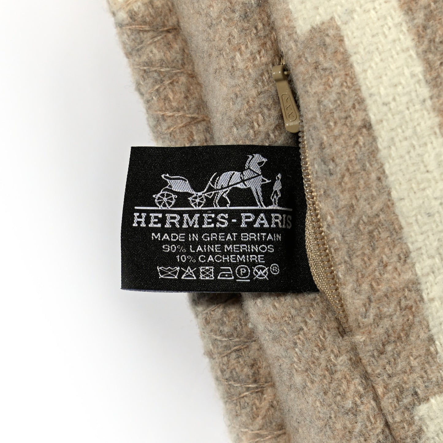 Wool Cashmere Avalon III Pillow PM Coco Camomille