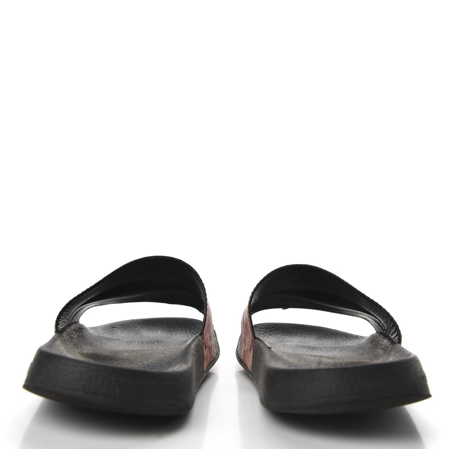 GG Supreme Monogram Blooms Slide Sandals 39 Beige Multicolor