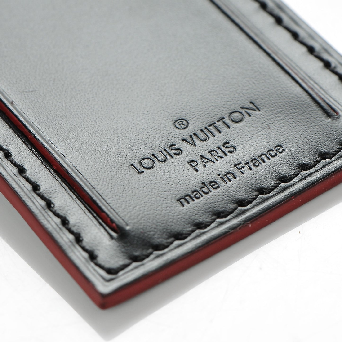 Calfskin Luggage Tag Black