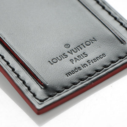 Louis Vuitton Calfskin Luggage Tag Black 4 of 4