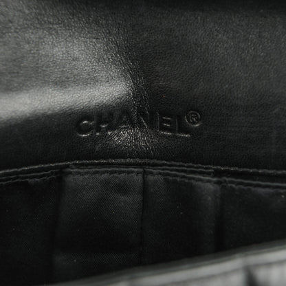 Chanel Lambskin Quilted East West Chocolate Bar Flap Black 8 of 11