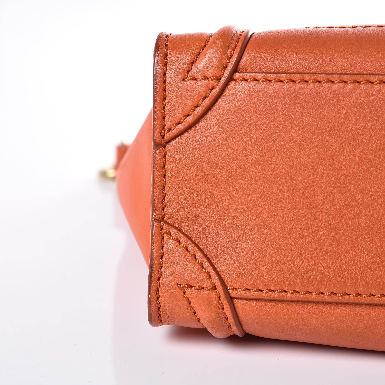 Celine Smooth Calfskin Nano Luggage Orange 11 of 12