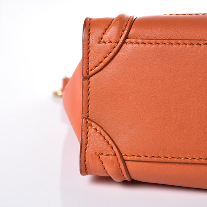 Celine Smooth Calfskin Nano Luggage Orange 11 of 12