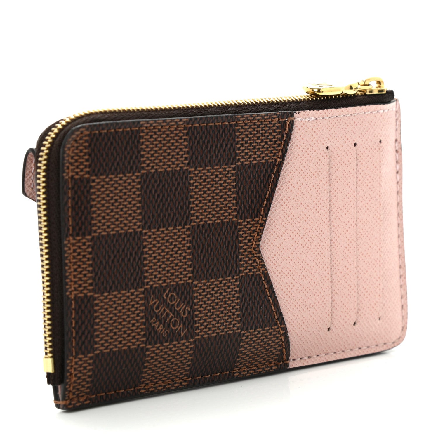 Louis Vuitton Damier Ebene Recto Verso Card Holder Rose Ballerine 3 of 6