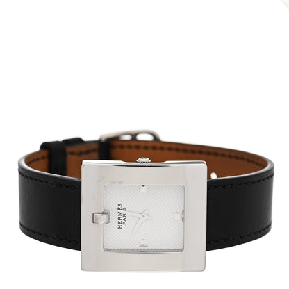 Hermes Stainless Steel Barenia 26mm Belt Quartz Watch Noir 2 of 5