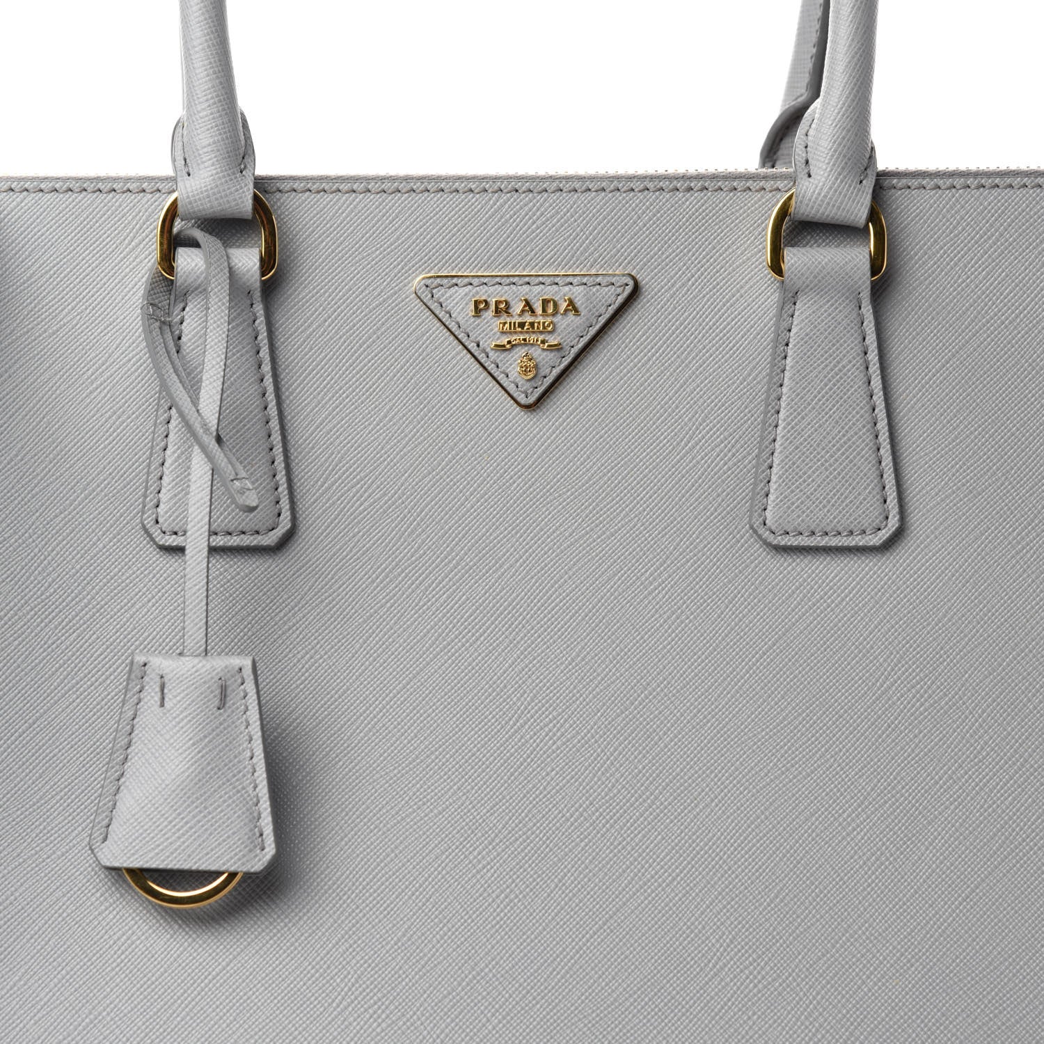 Prada Saffiano Large Galleria Double Zip Tote Granito 10 of 10