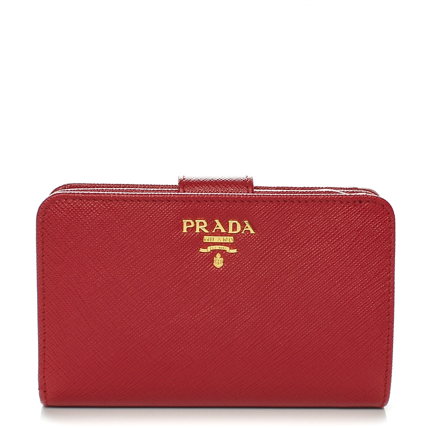 Saffiano Compact Wallet Fuoco