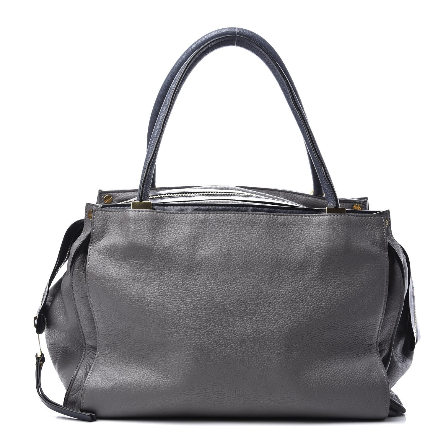 Chloe Smooth Calfskin Dree Shoulder Bag Dark Cashmere Grey 1 of 10