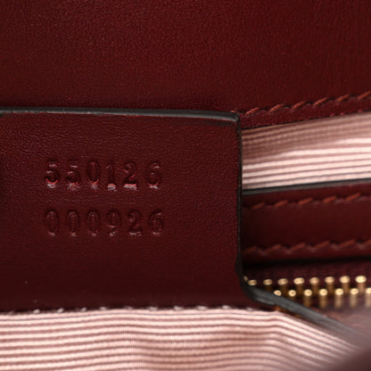 Gucci Suede Medium Arli Flap Shoulder Bag Vintage Bordeaux 7 of 15