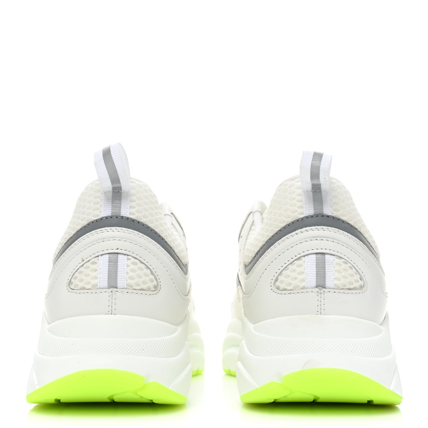 Technical Mesh Calfskin Mens B22 Sneakers 41 White