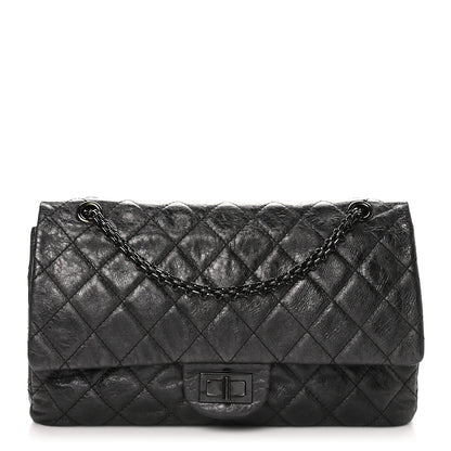 Chanel Metallic Aged Calfskin Quilted 2.55 Reissue 227 Flap So Black 1 of 10