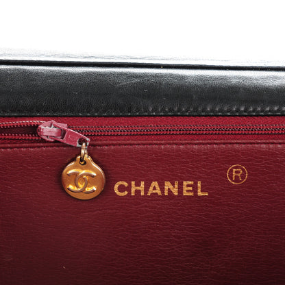 Chanel Lambskin Quilted Medium Single Flap Black 8 of 9