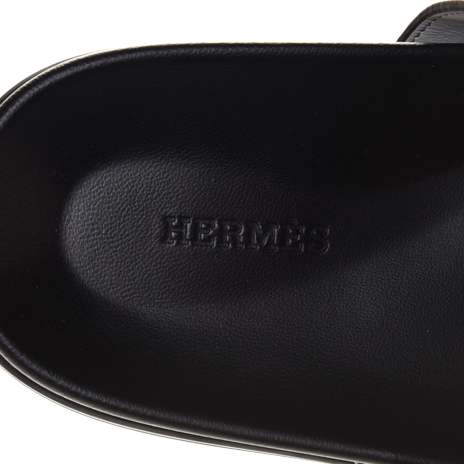Hermes Epsom Mens Chypre Sandals 42 White 7 of 11