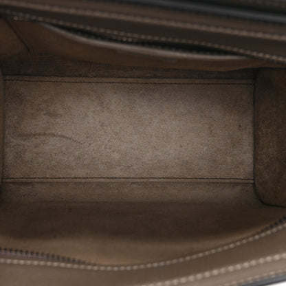 Celine Drummed Calfskin Nano Luggage Souris Souris 5 of 11