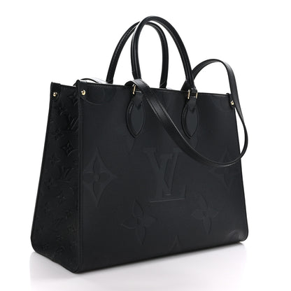 Louis Vuitton Empreinte Monogram Giant Onthego MM Black 3 of 10