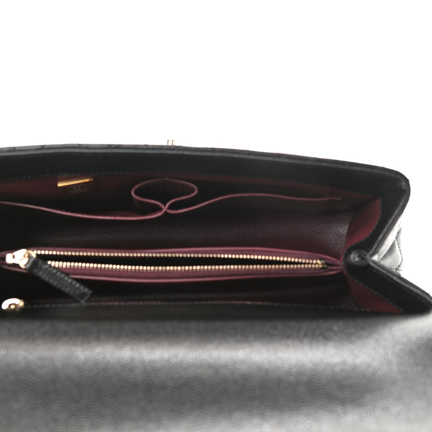 Caviar Quilted Small Coco Handle Flap Black
