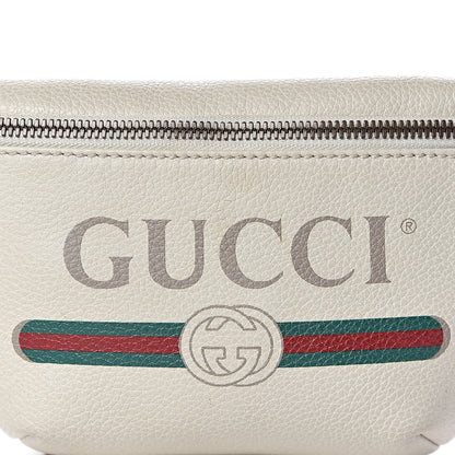 Gucci Grained Calfskin Small Logo Belt Bag White 10 of 10