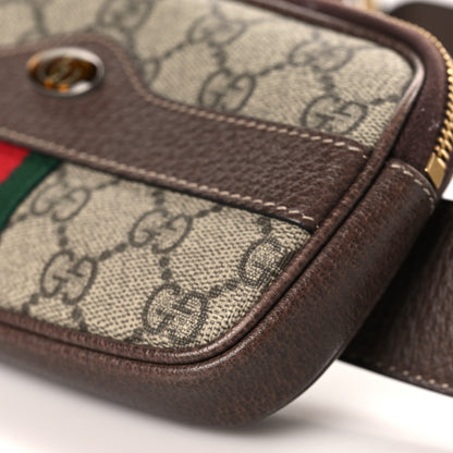Gucci GG Supreme Monogram Web Ophidia Belted iPhone Case 85 34 Dark Brown 9 of 10