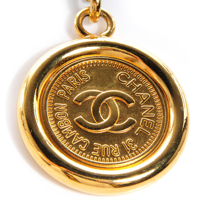 Chanel Metal Chain CC Medallion Belt Gold 6 of 6
