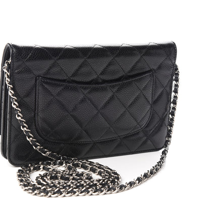 Chanel Caviar Quilted Wallet On Chain WOC Black 3 of 14
