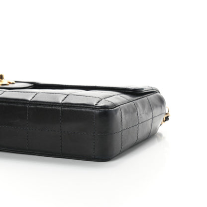 Chanel Lambskin East West Chocolate Bar Flap Black 7 of 9