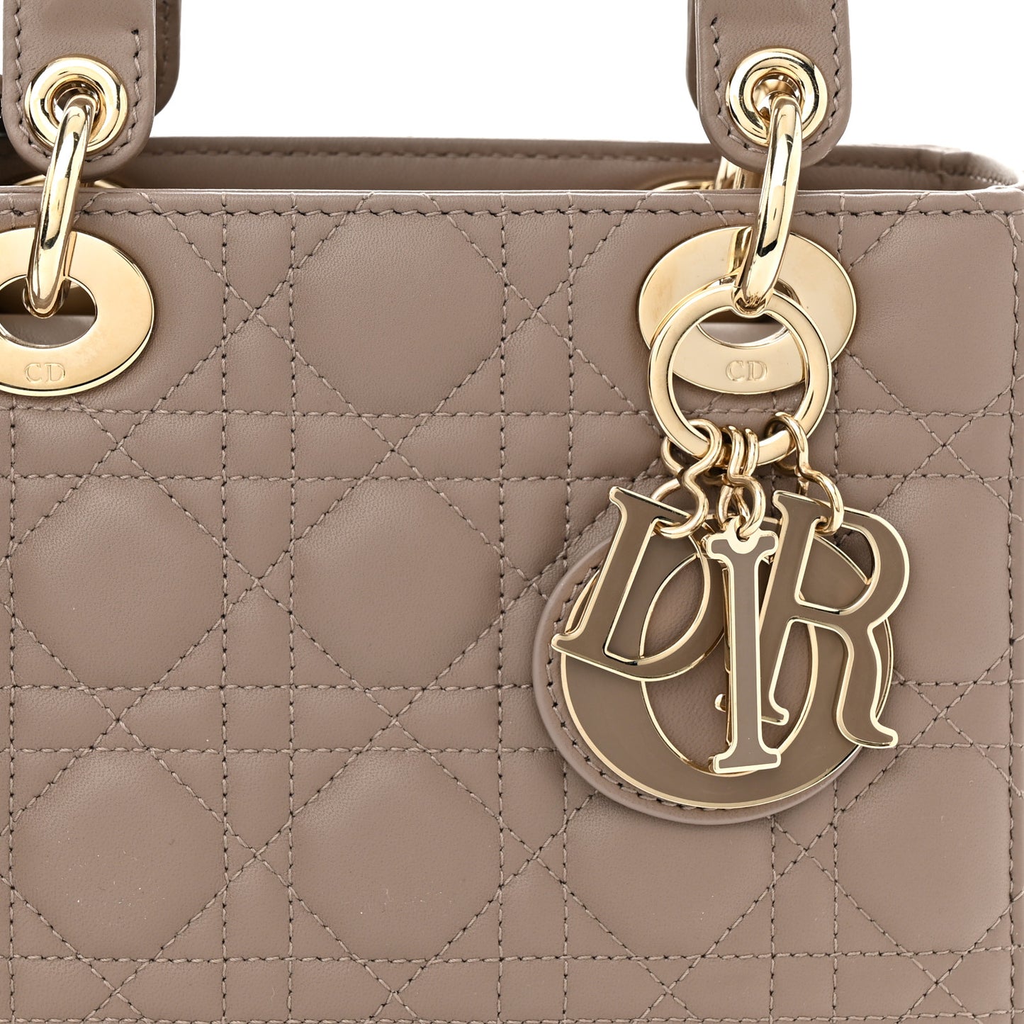 Calfskin Cannage Small My ABCDior Lady Dior Beige