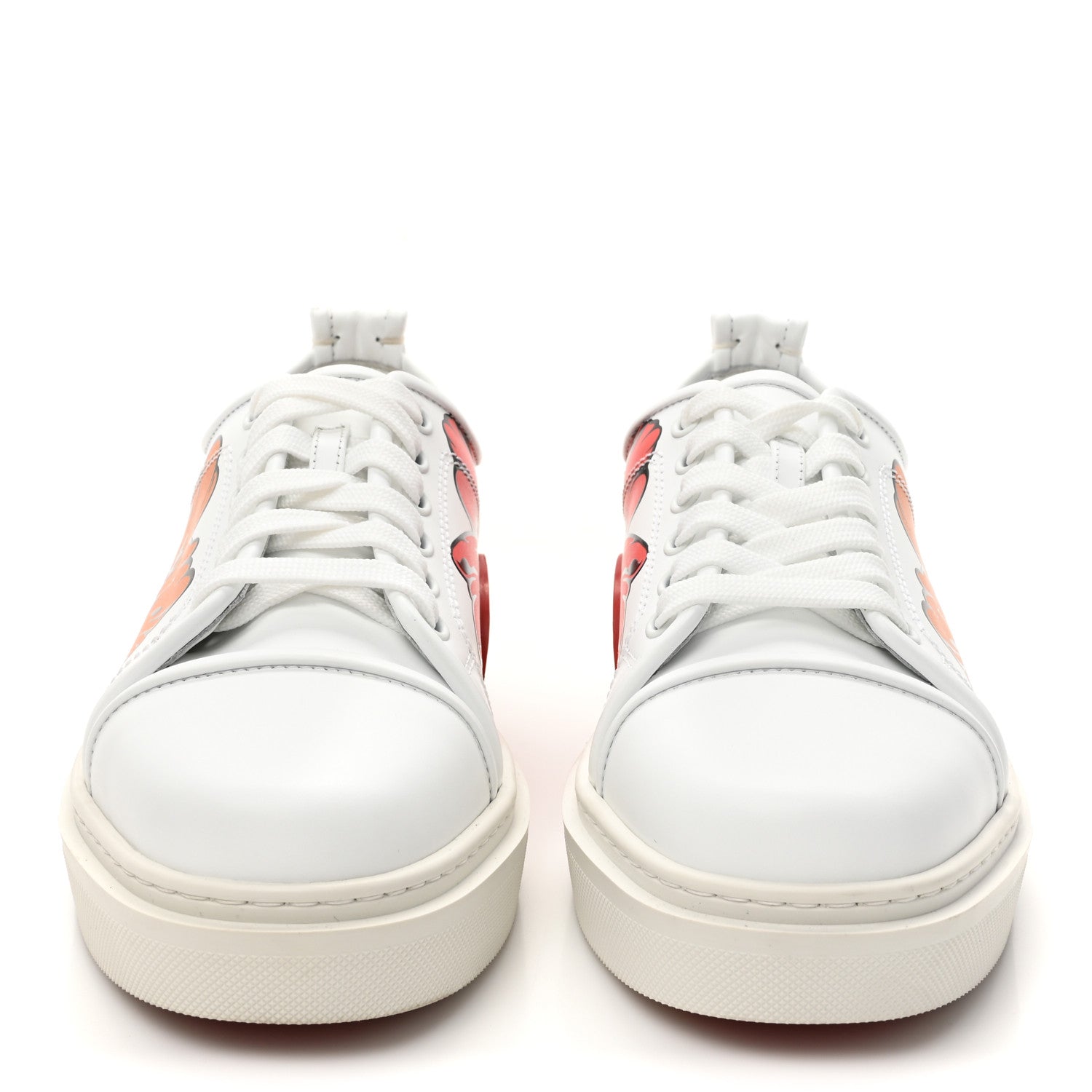 Christian Louboutin x Shun Sudo Adolon Junior Button Flower Low Top Mens Sneaker 39 White Multicolor 3 of 11