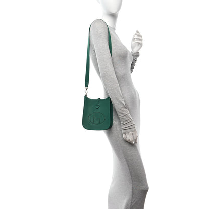 Hermes Taurillon Clemence Evelyne TPM Vert Vertigo 2 of 11