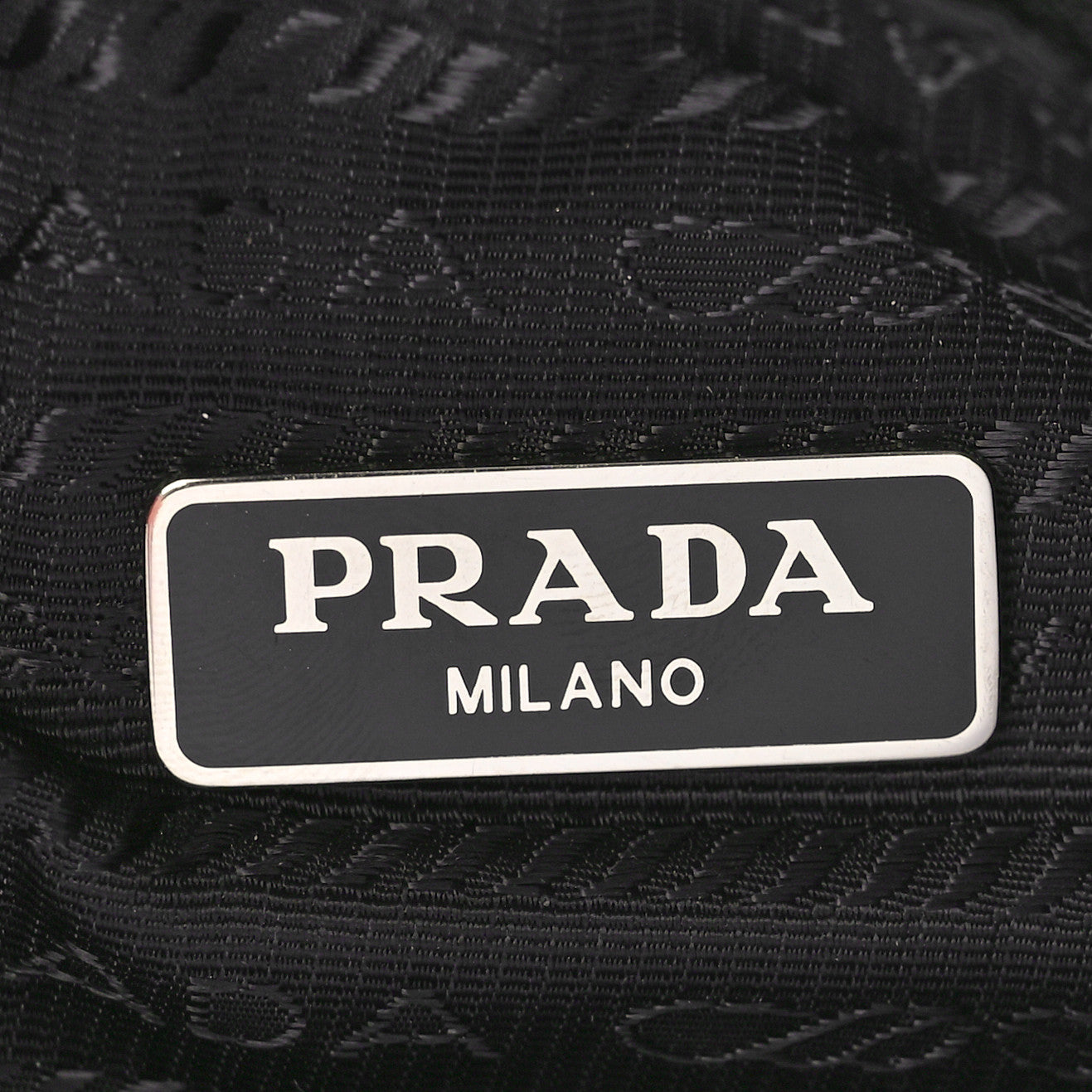 Tessuto Nylon Saffiano Mini Re-Edition 2005 Bag Black