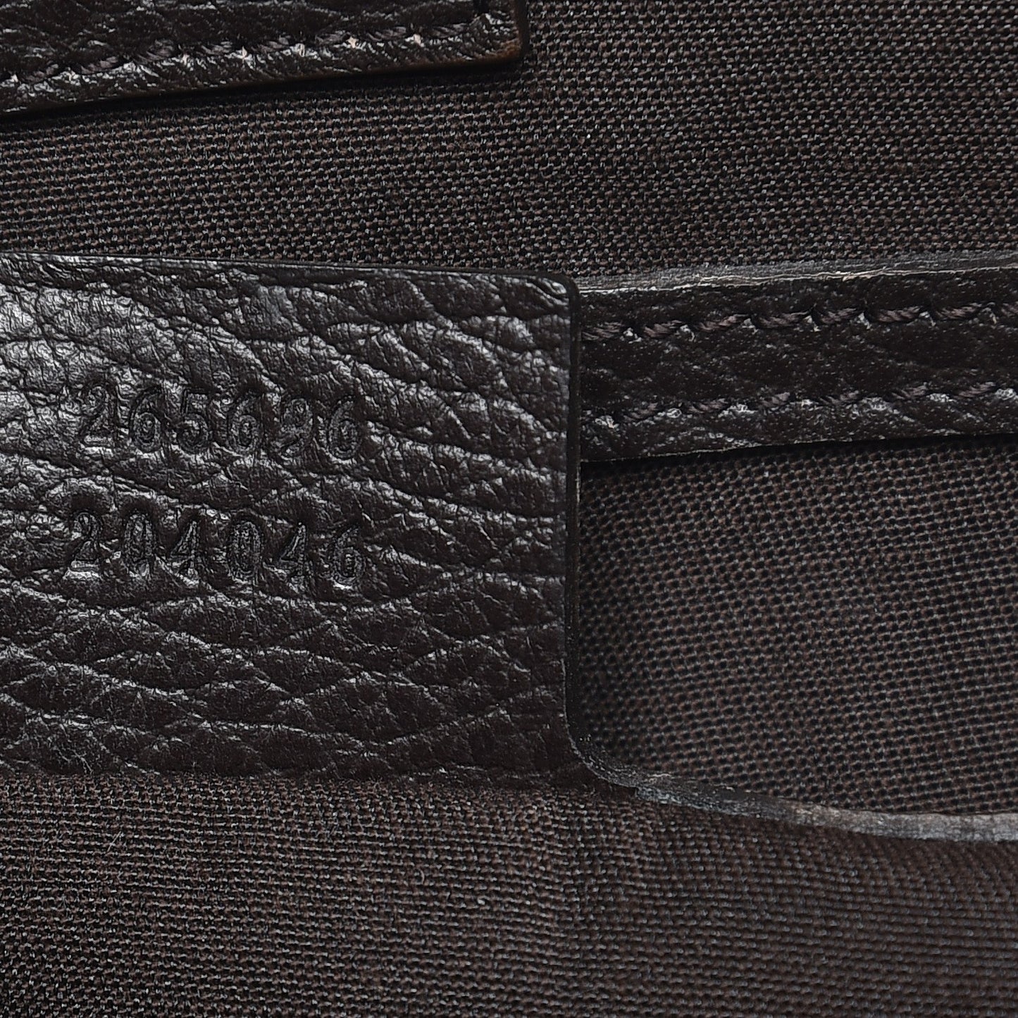 Denim Dollar Calfskin GG Monogram Large Joy Tote Brown
