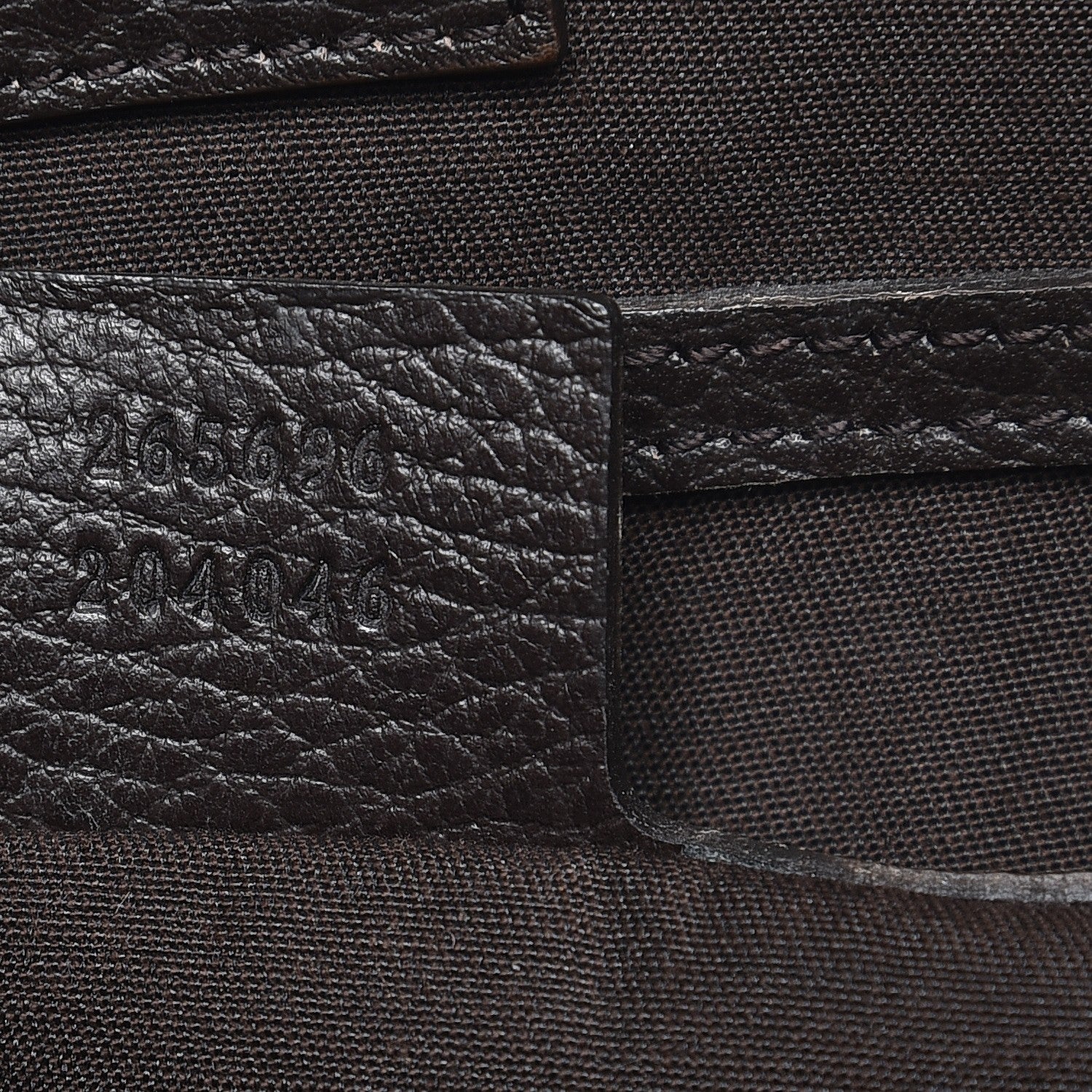 Gucci Denim Dollar Calfskin GG Monogram Large Joy Tote Brown 8 of 14