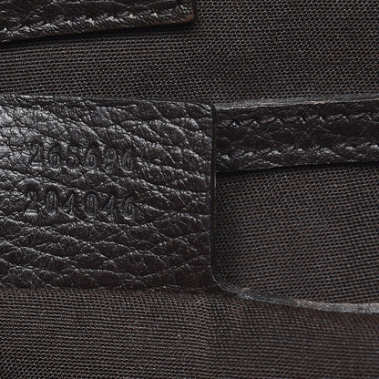 Gucci Denim Dollar Calfskin GG Monogram Large Joy Tote Brown 8 of 14
