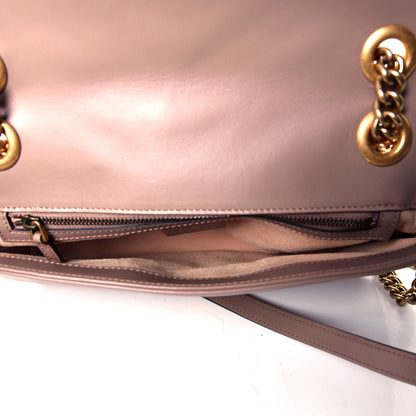 Gucci Calfskin Matelasse Small GG Marmont Shoulder Bag Porcelain Rose 4 of 4