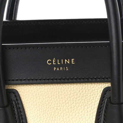 Celine Drummed Calfskin Nubuck Nano Tri-Color Luggage Ruby 7 of 10