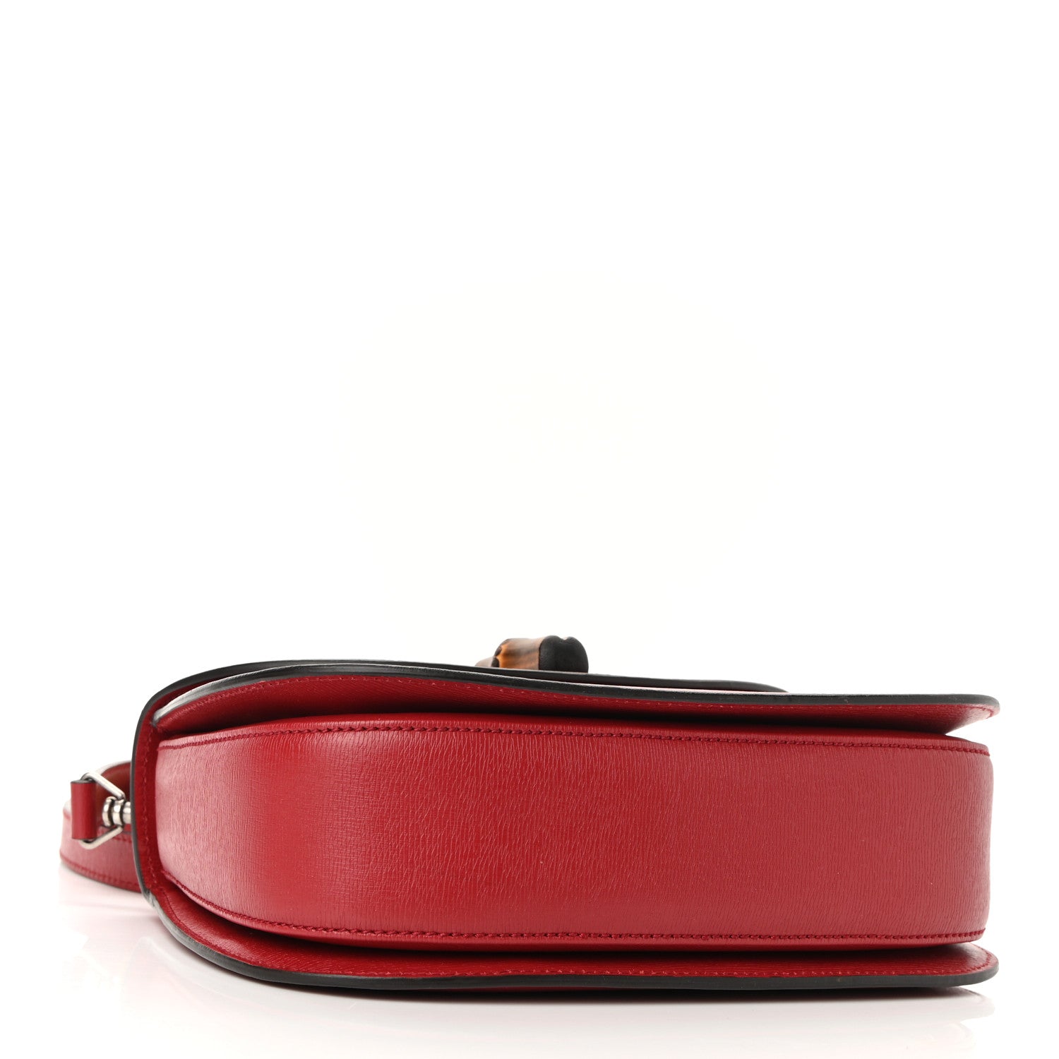Gucci Shangai Calfskin Small Classic Bamboo Top Handle Bag Romantic Cerise 4 of 12