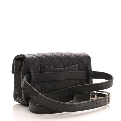 Chanel Grained Calfskin Quilted 2.55 Reissue Flap Belt Bag Clutch Black 3 of 10