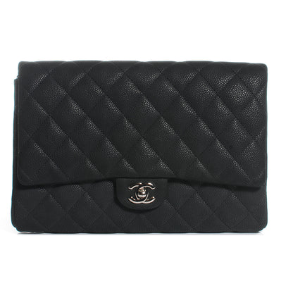 Chanel Iridescent Caviar Flap Clutch Bag Black 1 of 7