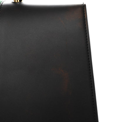 Gucci Calfskin Maxi Sylvie Top Handle Bag Black 12 of 15