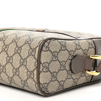 Gucci GG Supreme Monogram Web Small Ophidia Shoulder Bag Brown 10 of 10