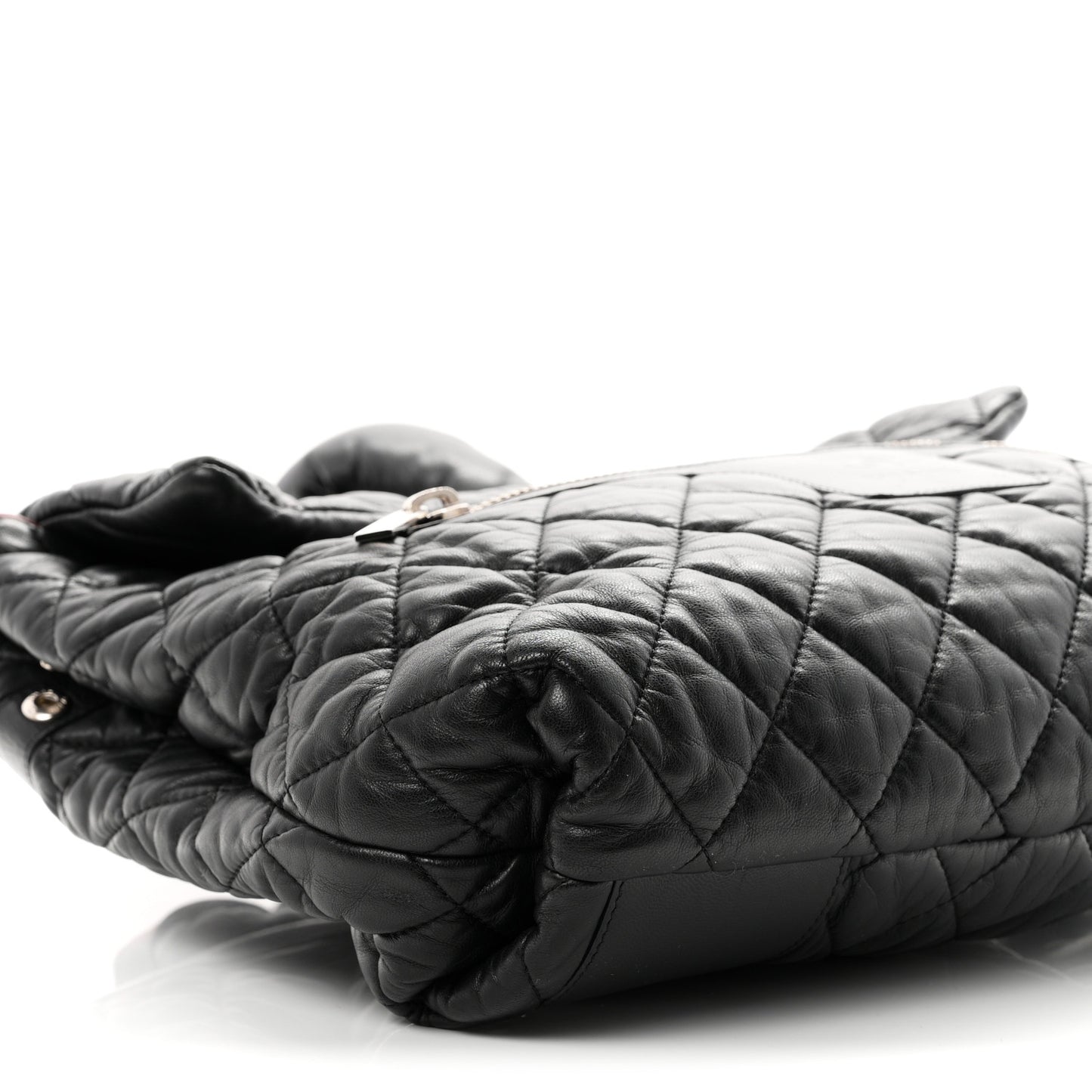 Lambskin Quilted Coco Cocoon Backpack Black